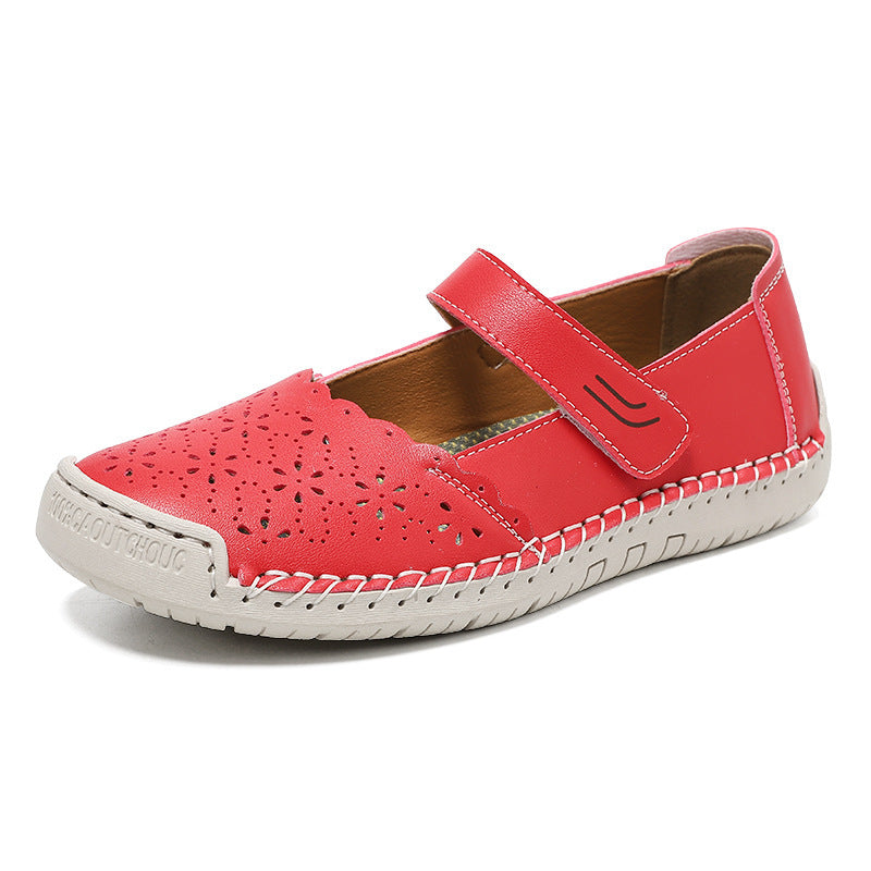 Women's Mary Jane Sandals – Comfortable Hook & Loop Summer Shoes