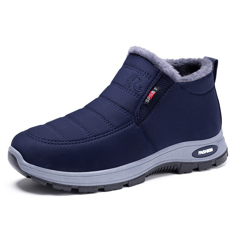 Women's Warm Fur-Lined Waterproof Ankle Snow Booties-Outdoor Comfortable Classic Winter Footwear