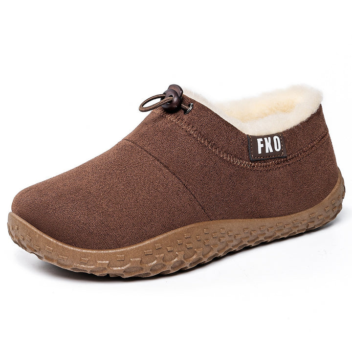 Women's Warm Plush-Lined Mules – Warm, Comfortable & Non-Slip Winter Shoes