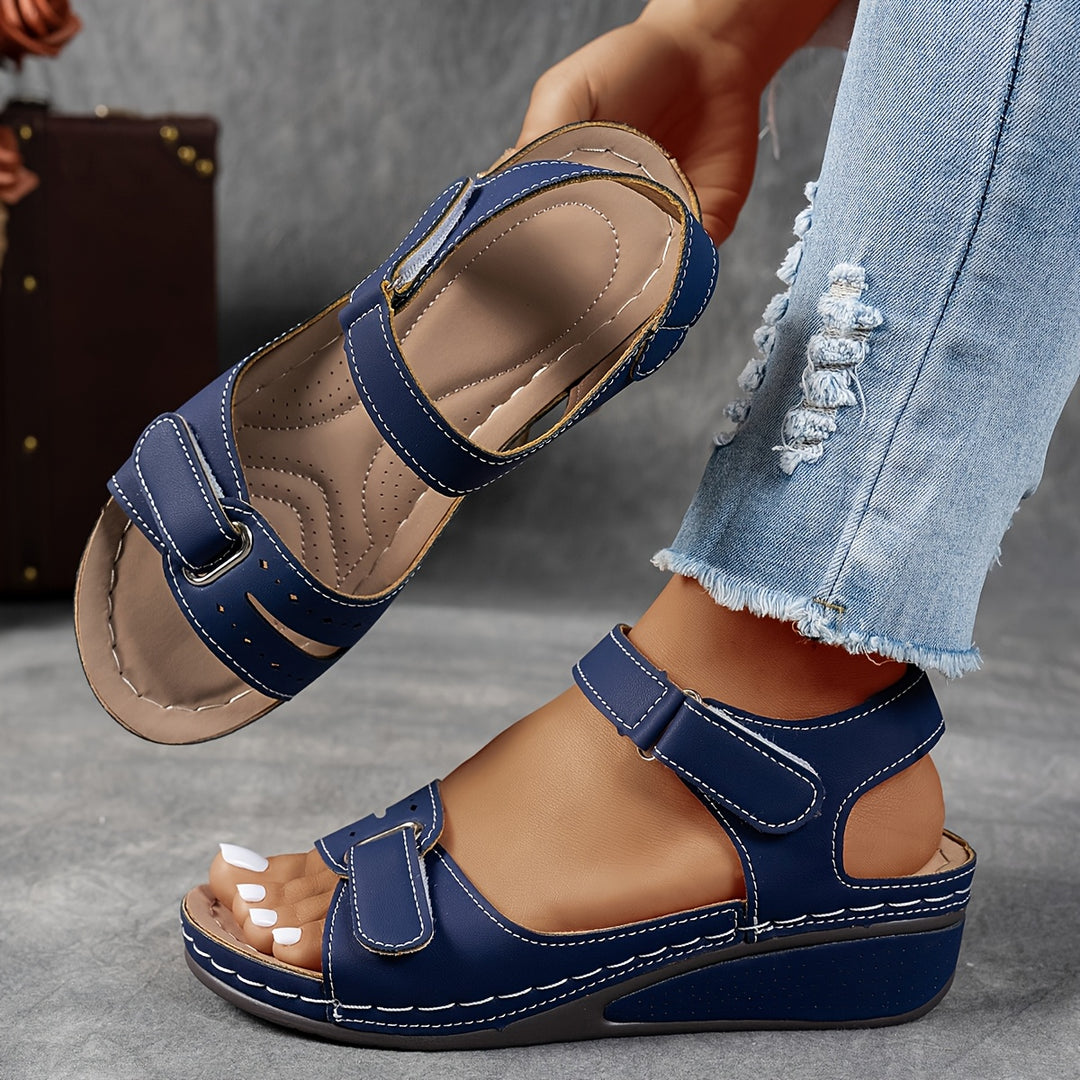 Women's Comfortable Wedge Sandals – Breathable Open-Toe Summer Shoes