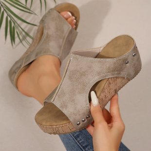 Women's Retro Wedge Sandals – Comfortable Summer Shoes