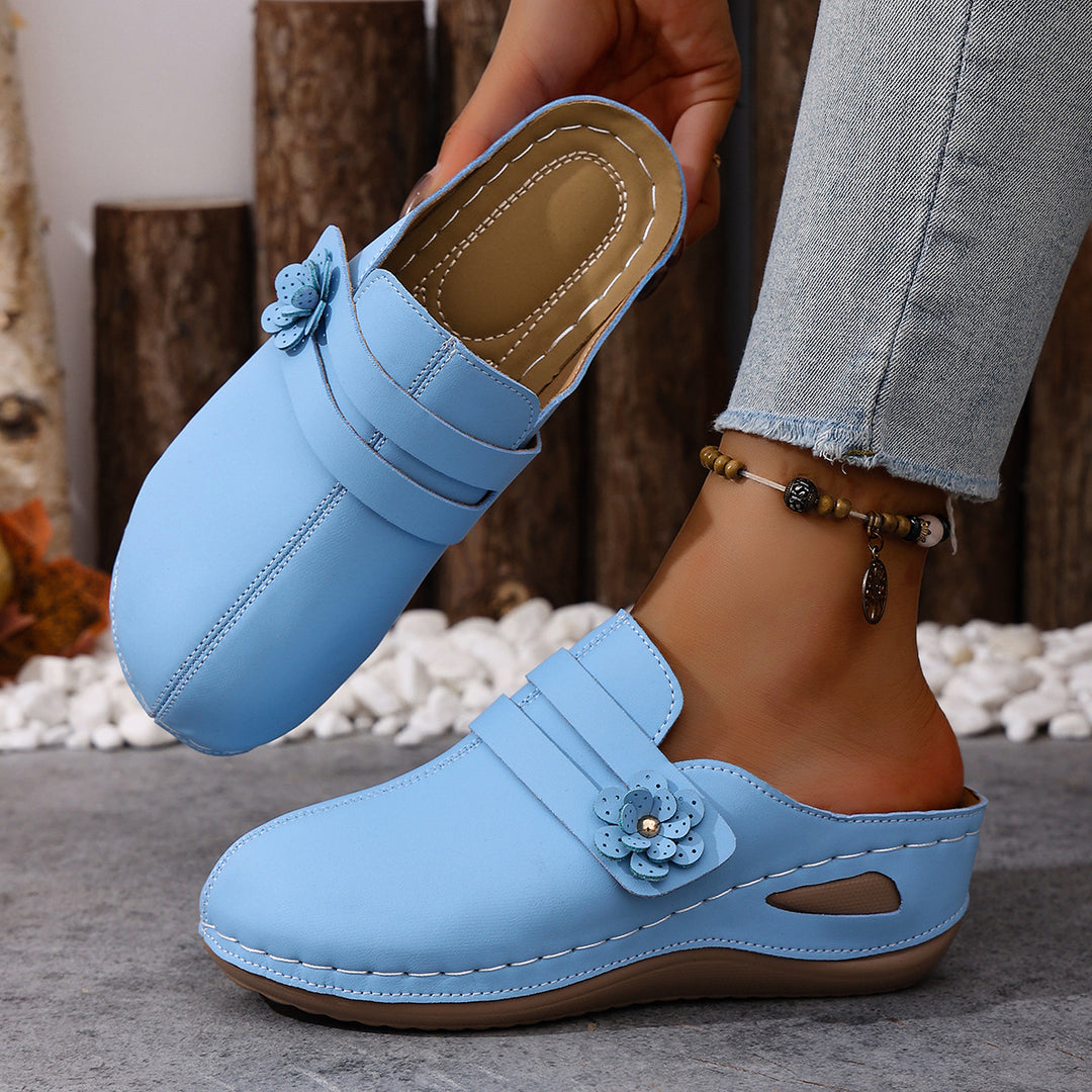 Women's Floral Sandals – Lightweight Comfortable Shoes