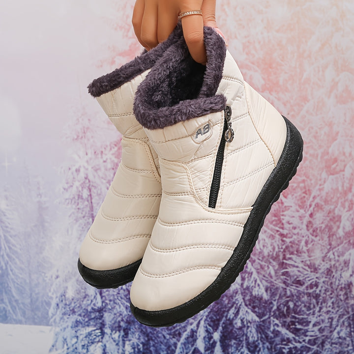 Women's  Comfortable Winter Ankle Boots – Waterproof, Non-Slip Boots  for Shopping & Daily Wear