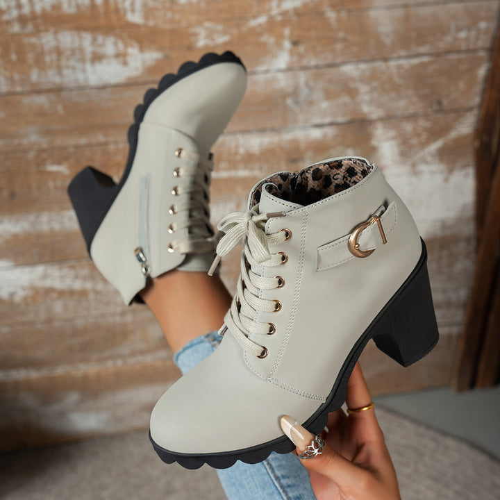 Women's Vintage Ankle Boots – Classic Boots for Fall & Winter