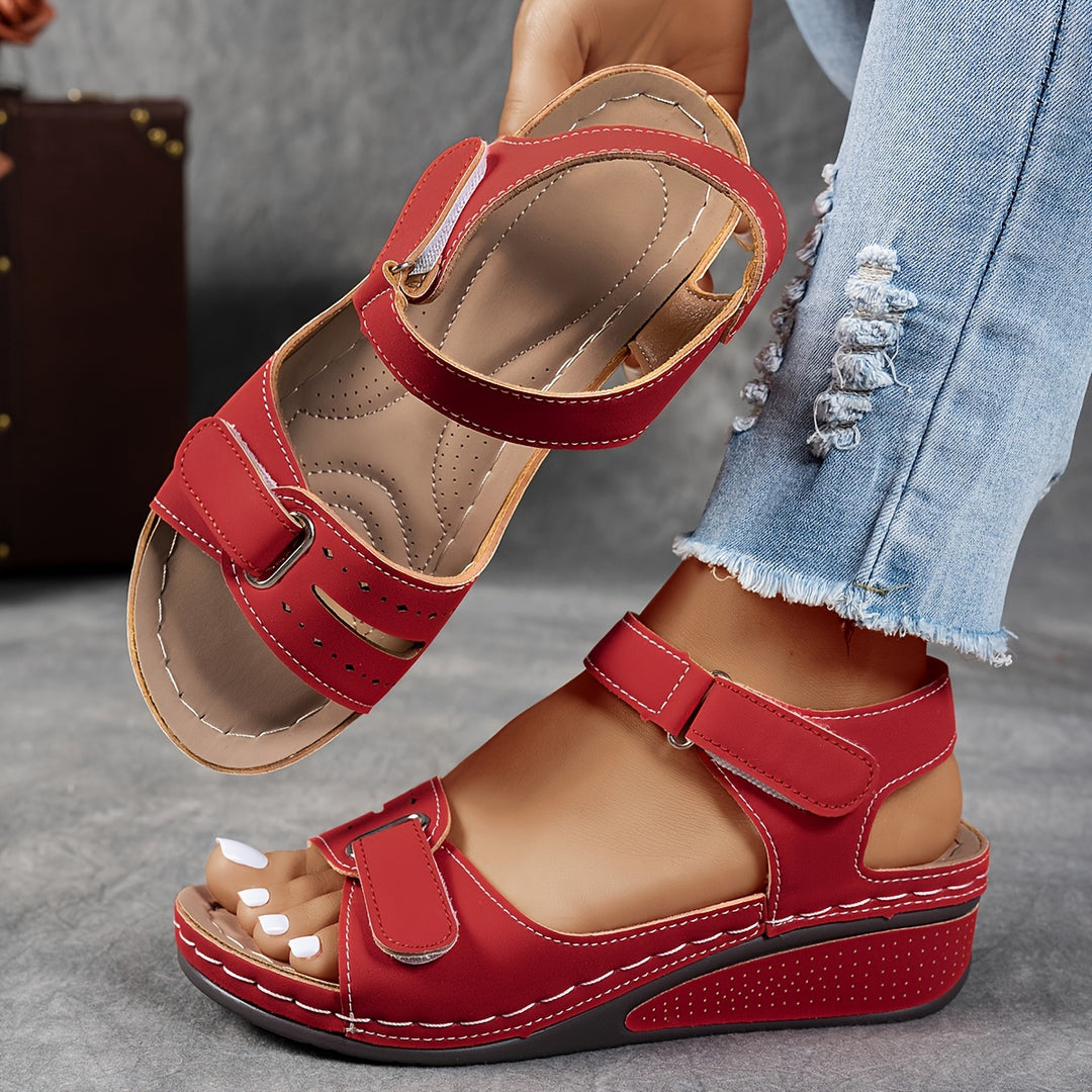 Women's Comfortable Wedge Sandals – Breathable Open-Toe Summer Shoes