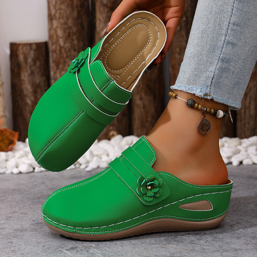 Women's Floral Sandals – Lightweight Comfortable Shoes