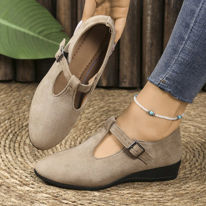 Women's Platform Wedge Shoes – Comfortable Everyday Slip-On Flats
