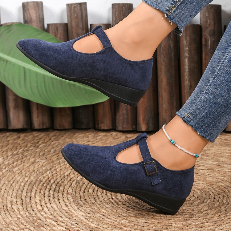 Women's Platform Wedge Shoes – Comfortable Everyday Slip-On Flats