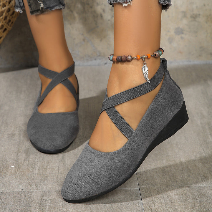 Women's Platform Wedge Walking Shoes – Easy Fit for Travel & Daily Wear