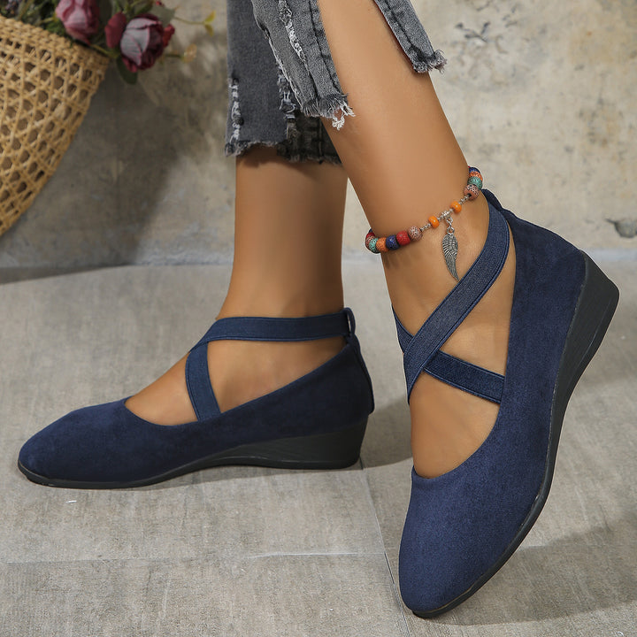 Women's Platform Wedge Walking Shoes – Easy Fit for Travel & Daily Wear
