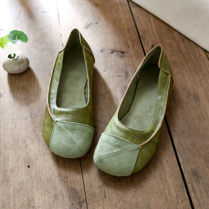 Women's Comfortable Handmade Slip-On Casual Leather Shoes