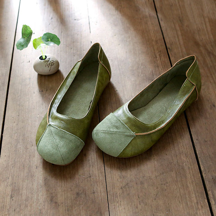 Women's Comfortable Handmade Slip-On Casual Leather Shoes