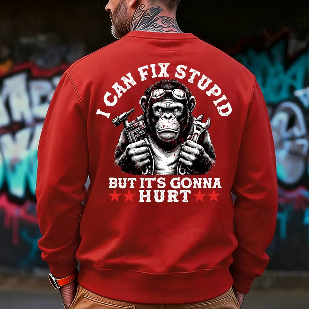 I Can Fix Stupid But It's Gonna Hurt Sweatshirt