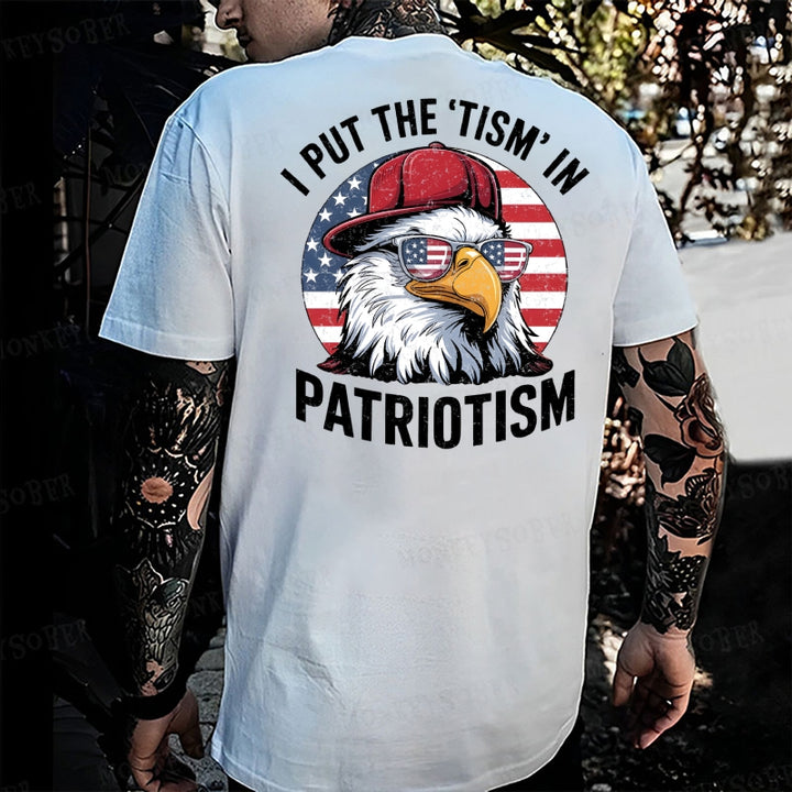 I Put The Tism In Patriotism Monkey T-shirt