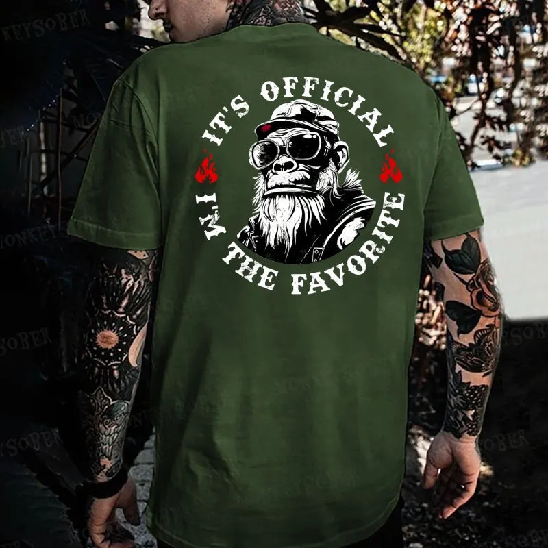 It's Official I'm The Favorite Monkey T-shirt