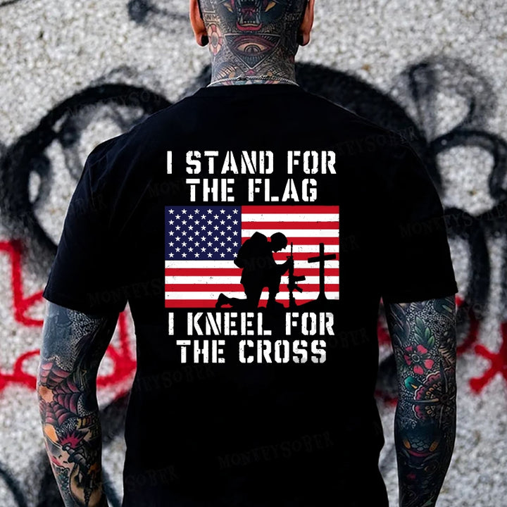 Stand For The Flag Kneel For The Cross Monkey T-shirt