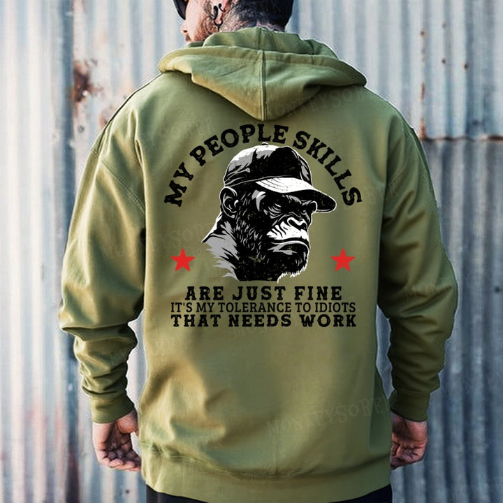 My People Skills Are Just Fine It's My Tolerance To Idiots That Needs Work Hoodies