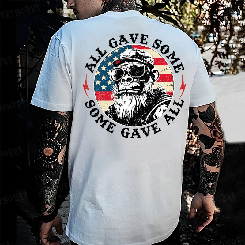 All Give Some, Some Give All Monkey T-shirt