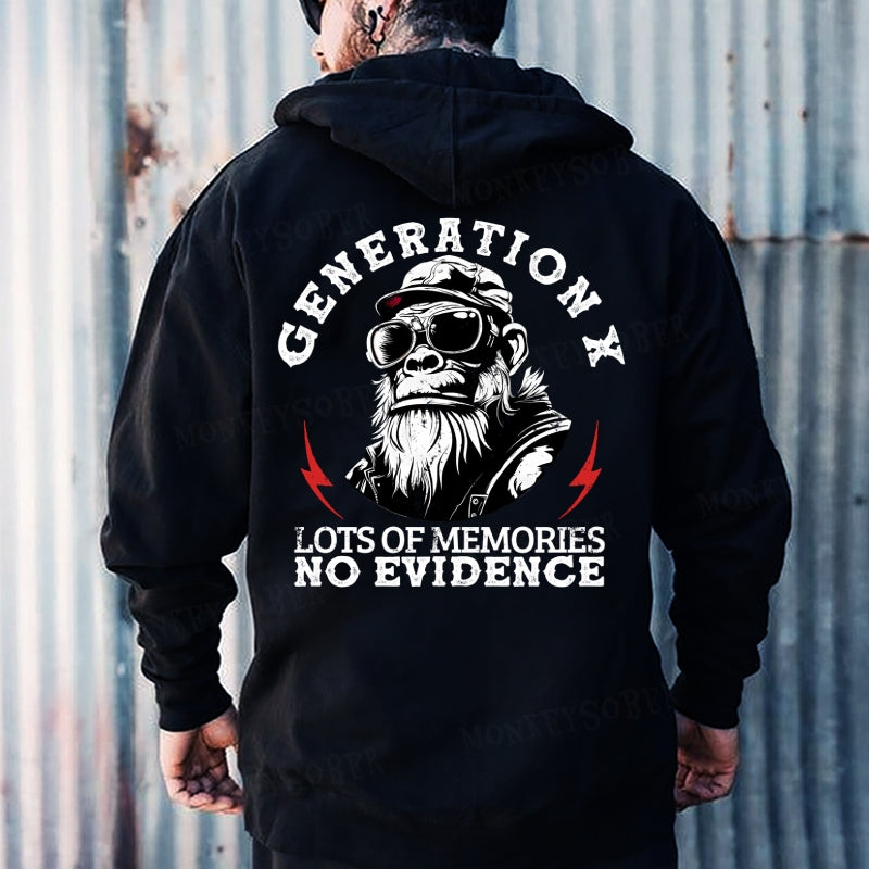 Generation X Lots Of Memories No Evidence Hoodies