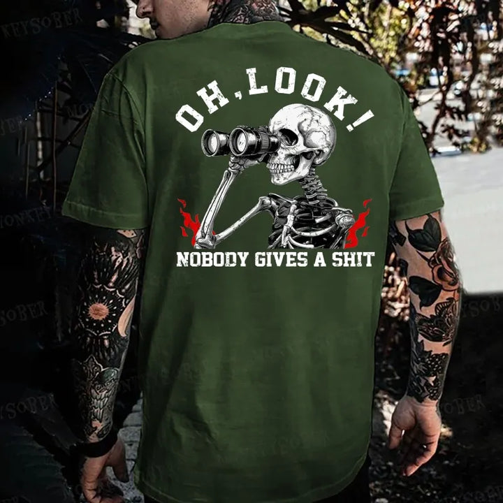 Oh , Look ! Nobody Gives A Shit Monkey T-shirt