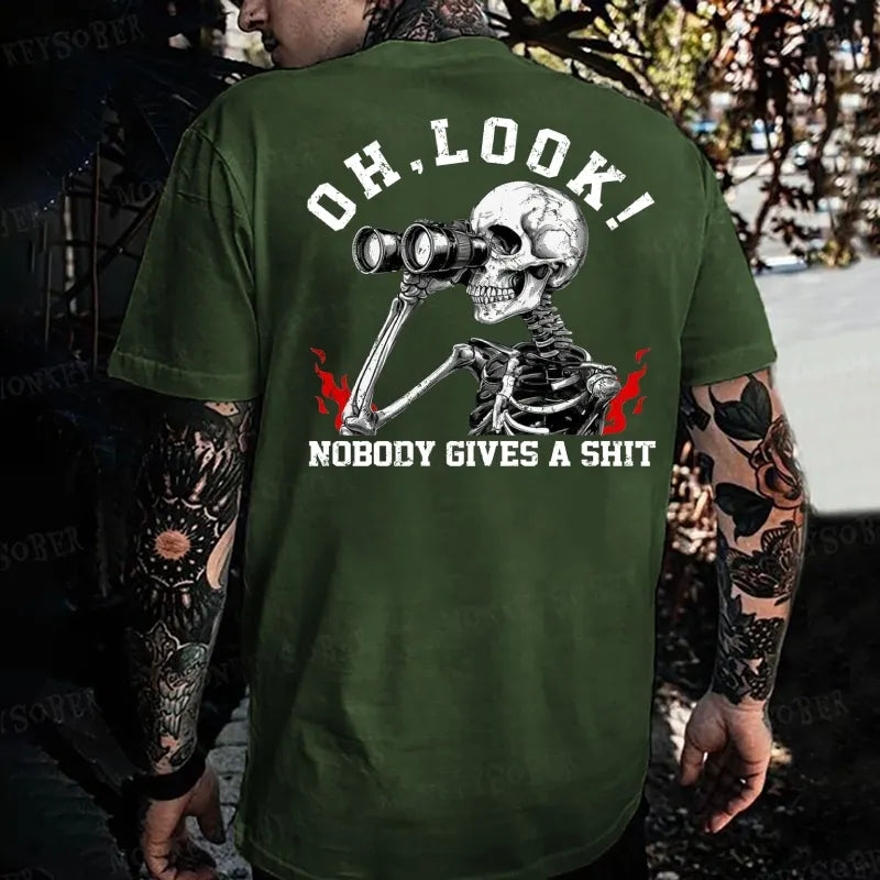 Oh , Look ! Nobody Gives A Shit Monkey T-shirt