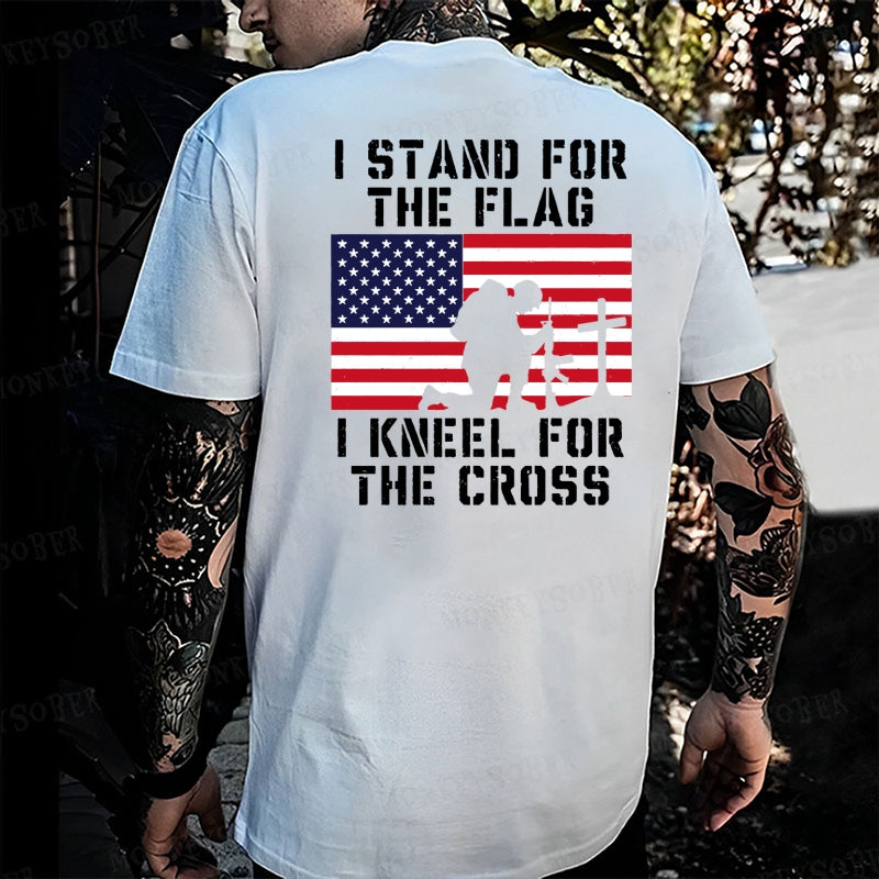 Stand For The Flag Kneel For The Cross Monkey T-shirt