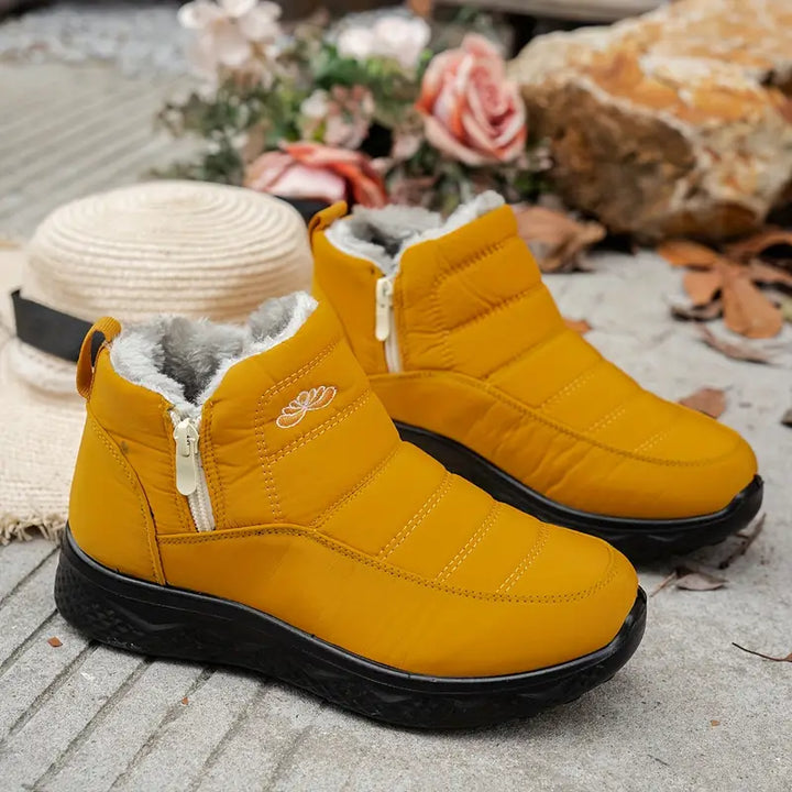 Women's Insulated Snow Boots – Waterproof, Non-Slip & Fur Lined | Comfortable Warm Winter Shoes for Mature Women