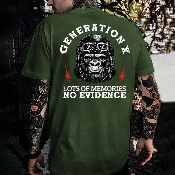 Generation X  Raised On Hose Water And Neglect  Monkey T-shirt