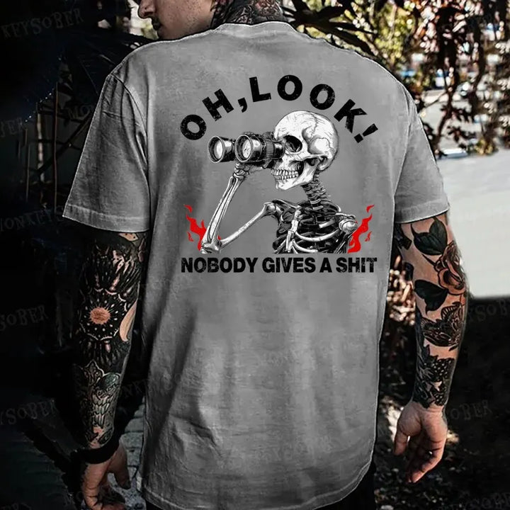 Oh, Look! Nobody Gives A Shit  Monkey T-shirt