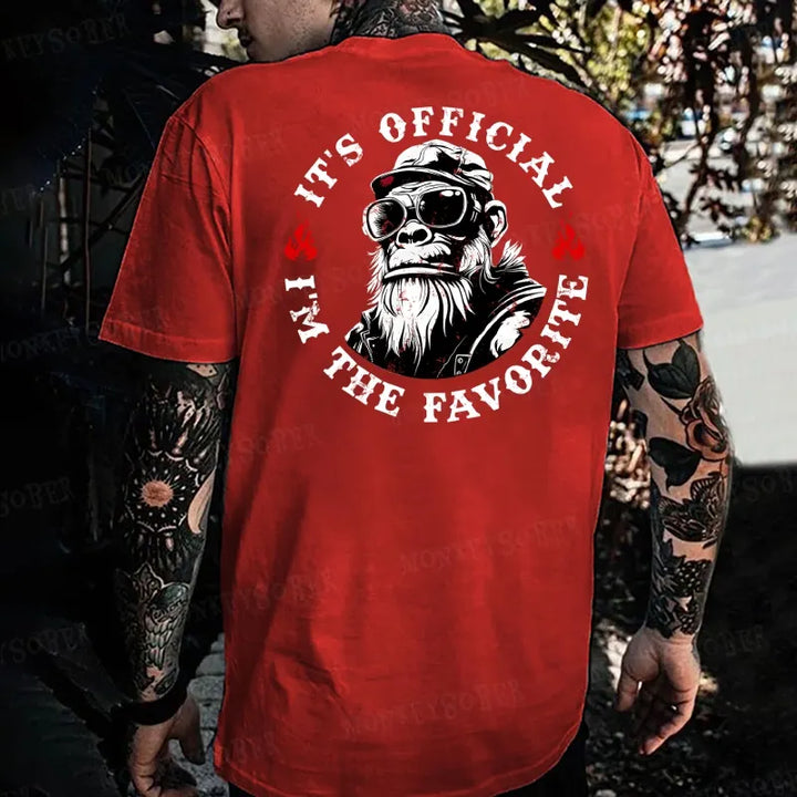 It's Official I'm The Favorite Monkey T-shirt