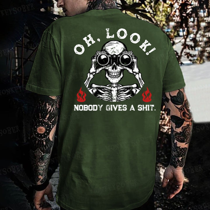 Oh Look Nobody Gives A Shit Monkey T-shirt