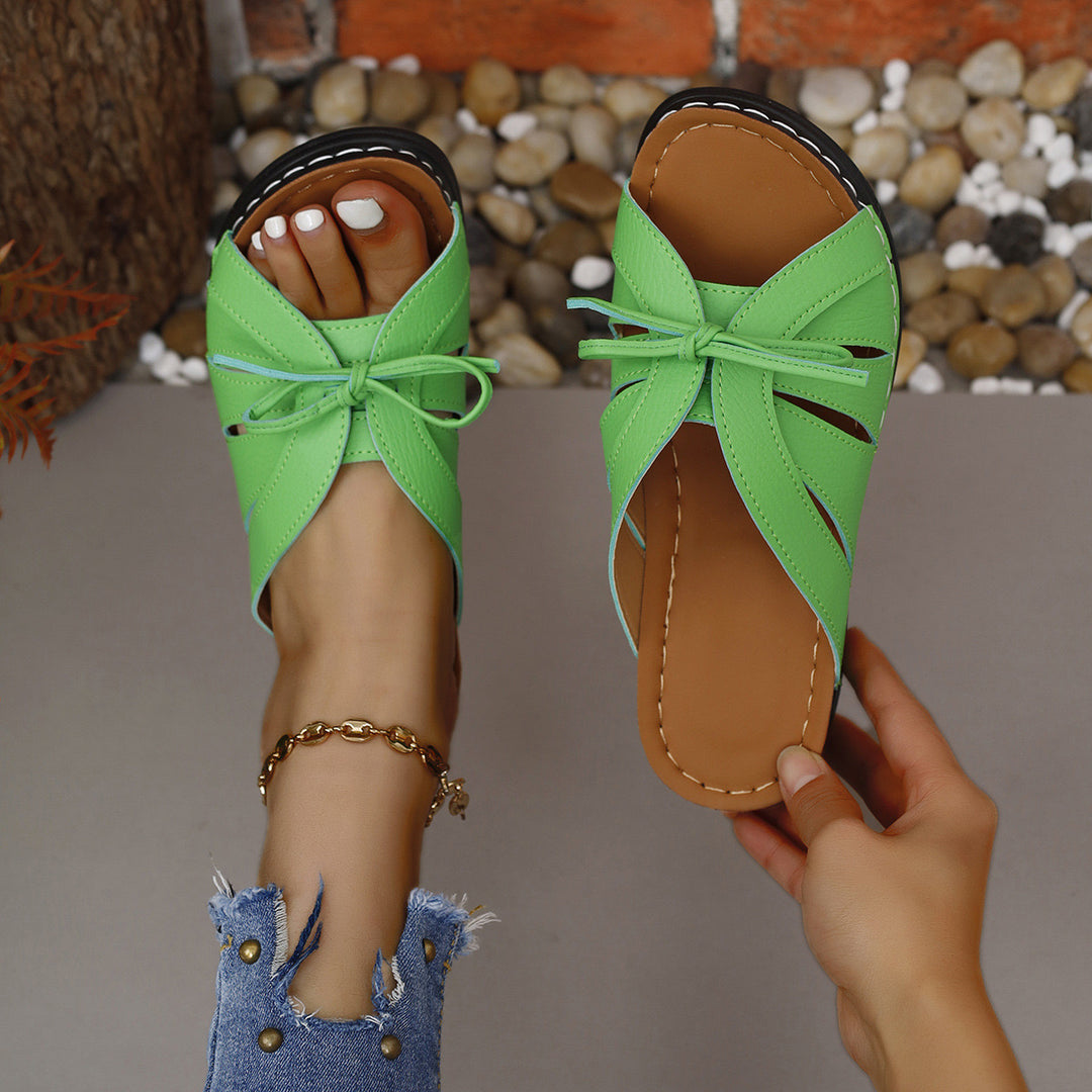 Women's Comfort Bowtie Slide Sandals