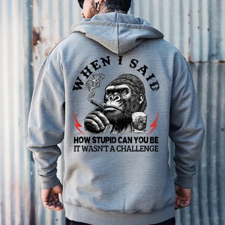 When I Said How Stupid Can You Be It Wasn't A Challenge Hoodies