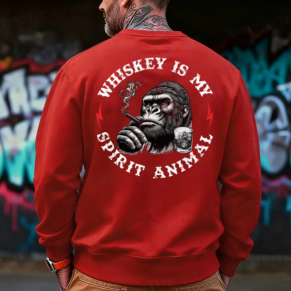 Whiskey is My Spirit Animal Sweatshirt