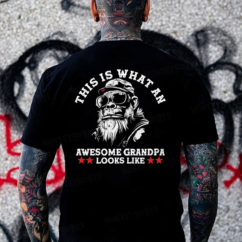 This Is What An Amazing Grandpa Looks Like  Monkey T-shirt