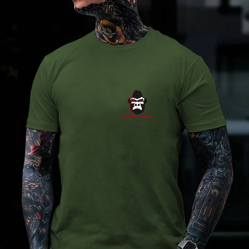 Don't Give Up. You Can Cuss The Whole Time. Just Don't Give Up Monkey T-shirt