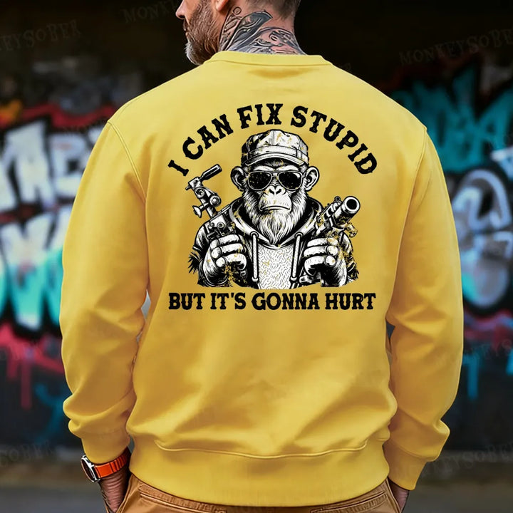I Can Fix Stupid But It's Gonna Hurt Sweatshirt