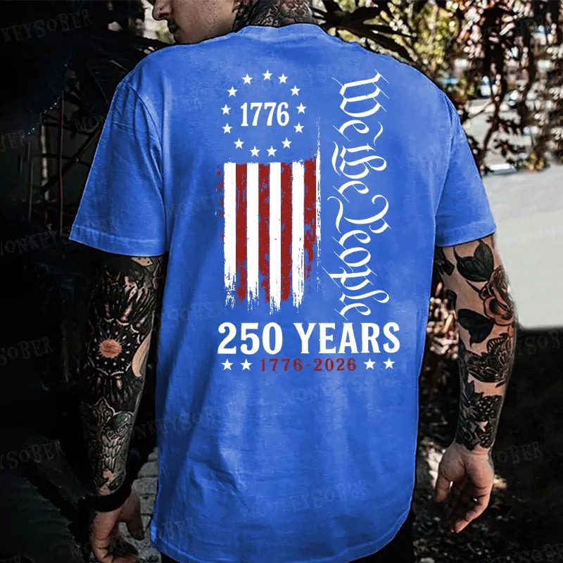250 Years We The People 1776-2026 Celebration Monkey T-shirt