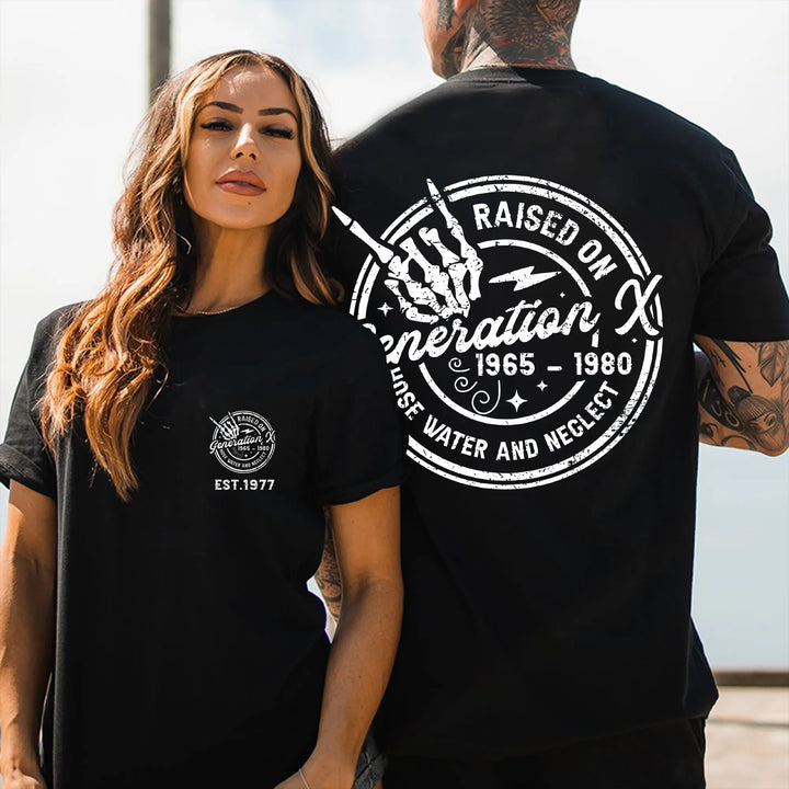 Raised On Generation X 1965 – 1980 Hose Water And Neglect Monkey T-shirt