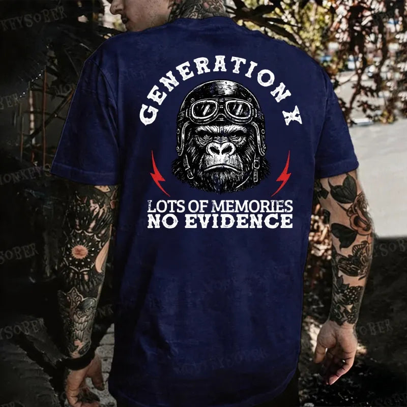 Generation X  Raised On Hose Water And Neglect  Monkey T-shirt