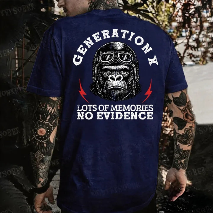 Generation X  Raised On Hose Water And Neglect  Monkey T-shirt