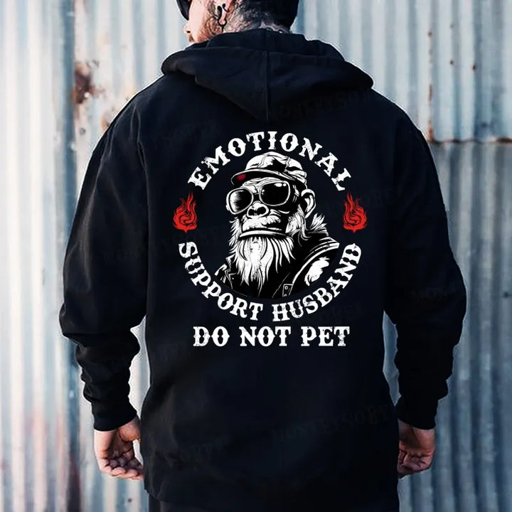 Emotional Support Husband Do Not Pet Hoodies