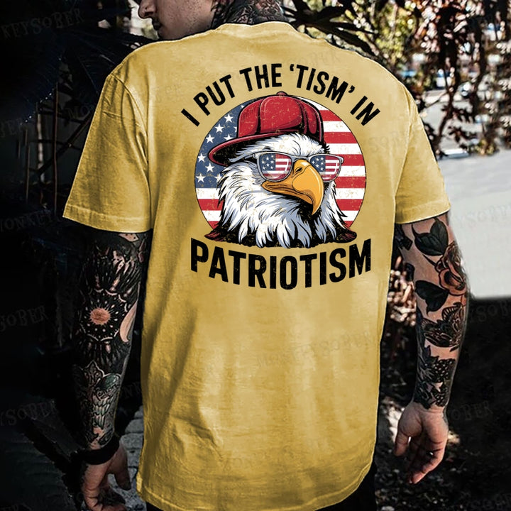 I Put The Tism In Patriotism Monkey T-shirt