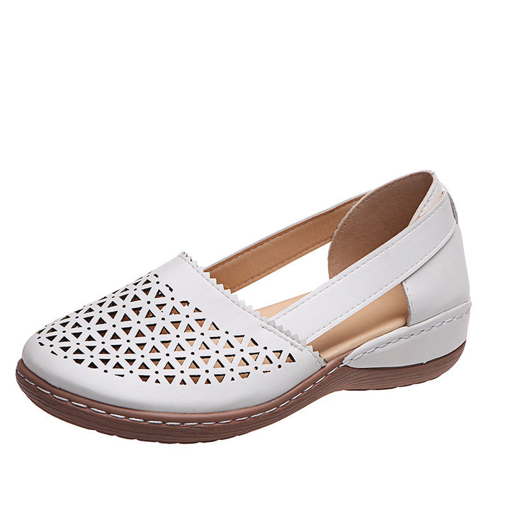 Women's Breathable Cutout Comfort Shoes – Lightweight Slingback Walking Flats