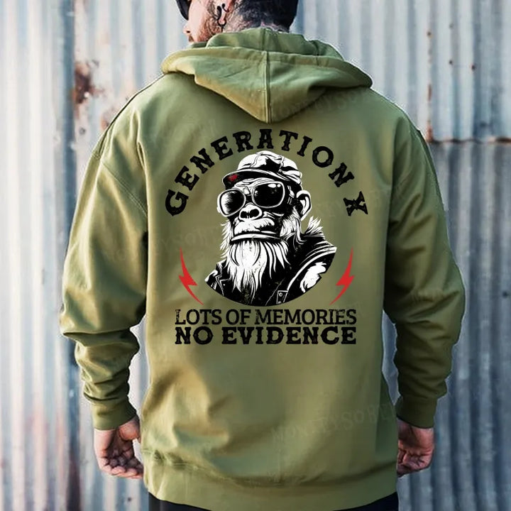 Generation X Lots Of Memories No Evidence Hoodies