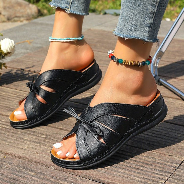 Women's Comfort Bowtie Slide Sandals