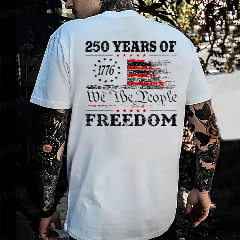 250 Years Of Freedom We The People1776-2026  Monkey T-shirt