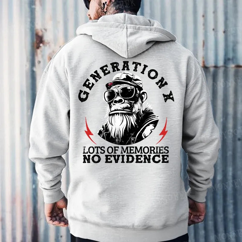 Generation X Lots Of Memories No Evidence Hoodies