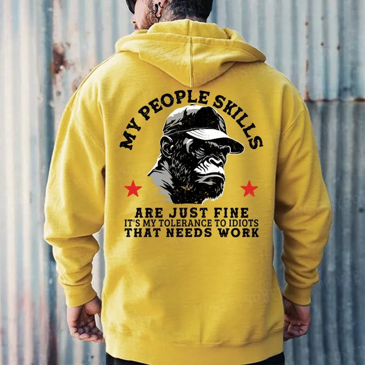 My People Skills Are Just Fine It's My Tolerance To Idiots That Needs Work Hoodies