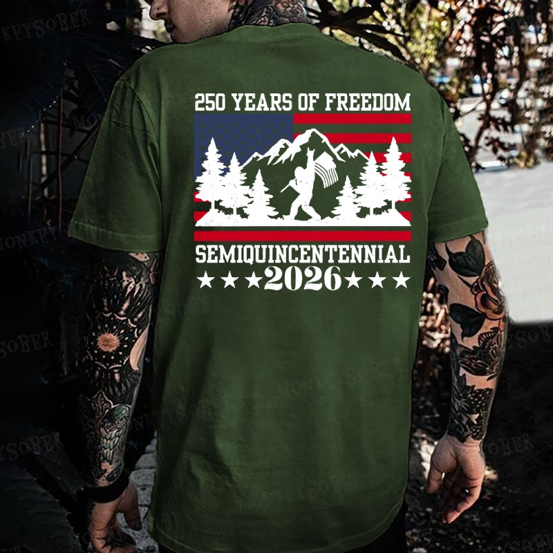 250 Years Of Freedom Semiquincentennial Monkey T-shirt